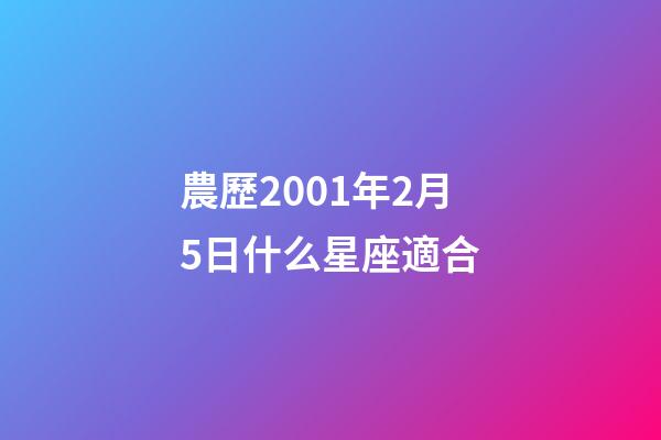 農歷2001年2月5日什么星座適合-第1張-星座運勢-玄機派