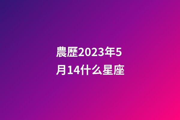 農歷2023年5月14什么星座-第1張-星座運勢-玄機派