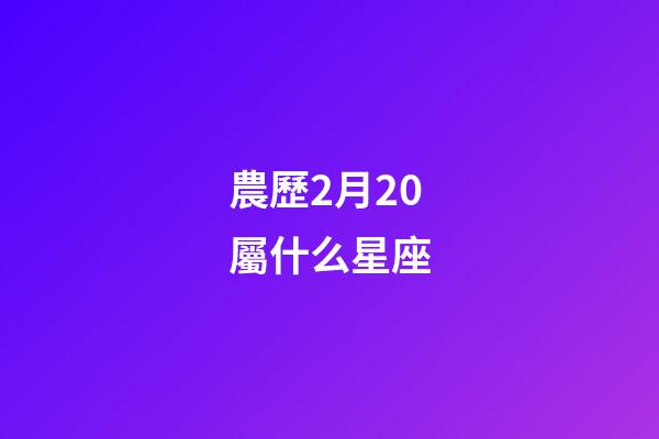 農歷2月20屬什么星座-第1張-星座運勢-玄機派