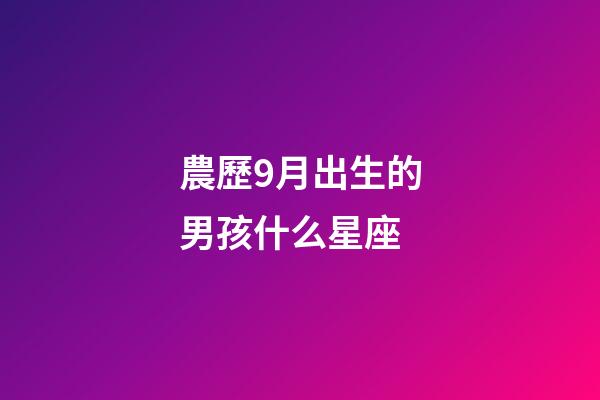 農歷9月出生的男孩什么星座-第1張-星座運勢-玄機派
