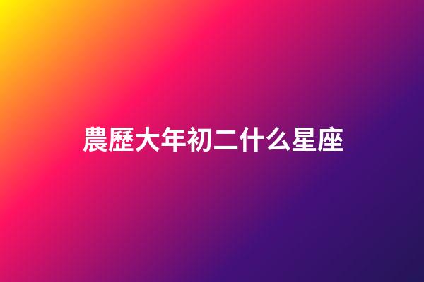 農歷大年初二什么星座-第1張-星座運勢-玄機派