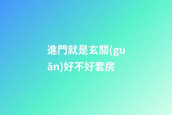進門就是玄關(guān)好不好套房