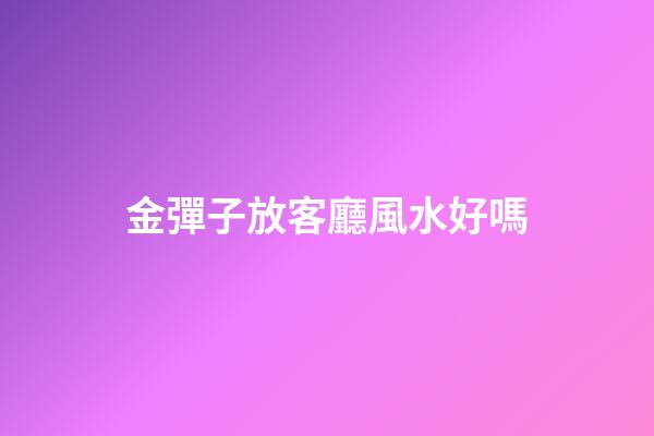金彈子放客廳風水好嗎