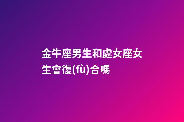 金牛座男生和處女座女生會復(fù)合嗎-第1張-星座運勢-玄機派