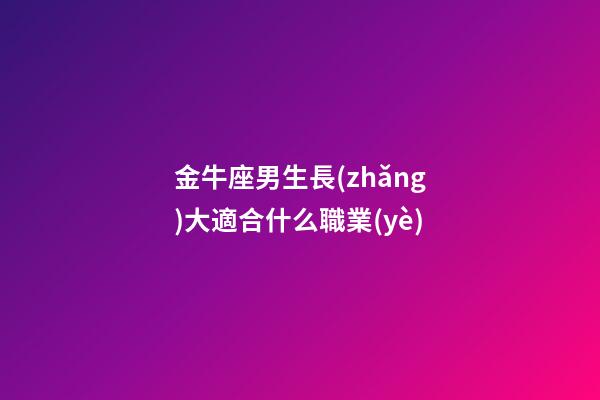 金牛座男生長(zhǎng)大適合什么職業(yè)-第1張-星座運(yùn)勢(shì)-玄機(jī)派