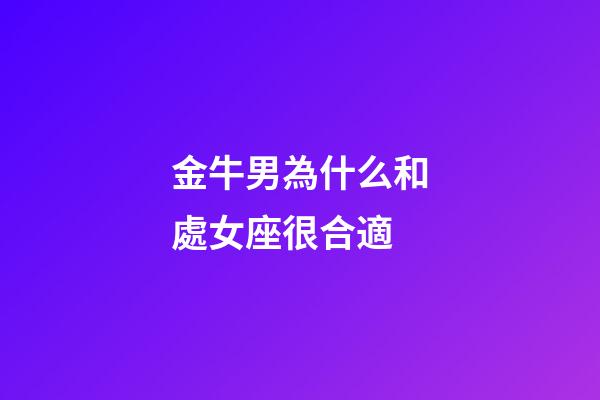 金牛男為什么和處女座很合適-第1張-星座運勢-玄機派