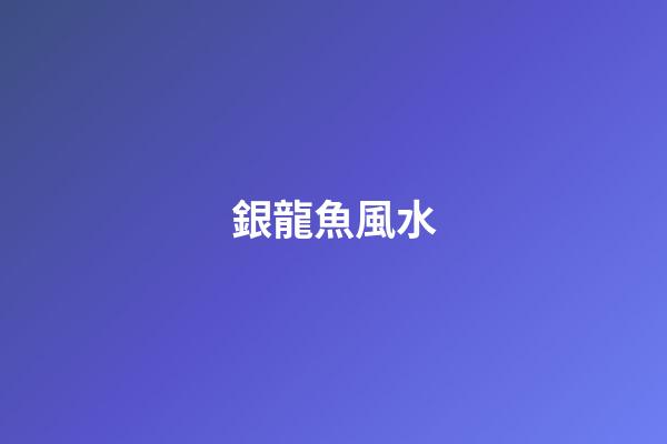 銀龍魚風水