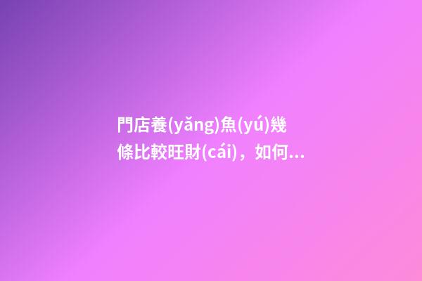 門店養(yǎng)魚(yú)幾條比較旺財(cái)，如何催旺財(cái)運(yùn)