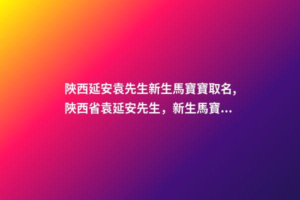 陜西延安袁先生新生馬寶寶取名,陜西省袁延安先生，新生馬寶寶姓名-第1張-公司起名-玄機派
