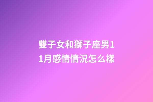 雙子女和獅子座男11月感情情況怎么樣-第1張-星座運(yùn)勢-玄機(jī)派