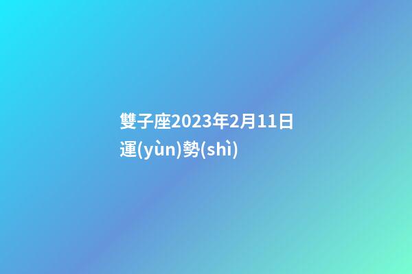 雙子座2023年2月11日運(yùn)勢(shì)-第1張-星座運(yùn)勢(shì)-玄機(jī)派