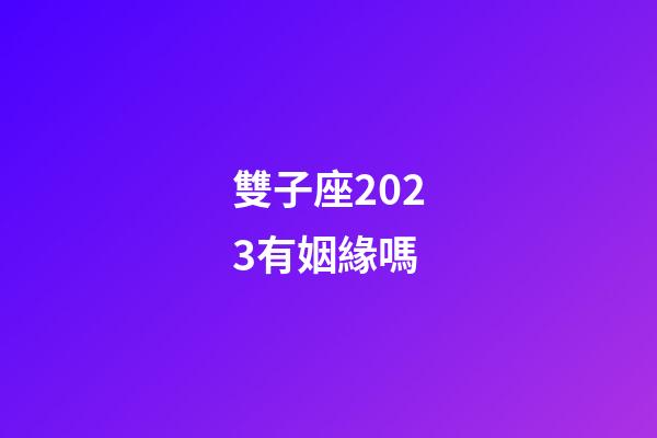 雙子座2023有姻緣嗎-第1張-星座運(yùn)勢-玄機(jī)派