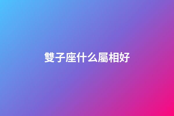 雙子座什么屬相好-第1張-星座運勢-玄機派