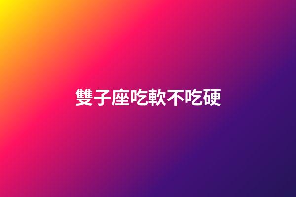 雙子座吃軟不吃硬-第1張-星座運勢-玄機派