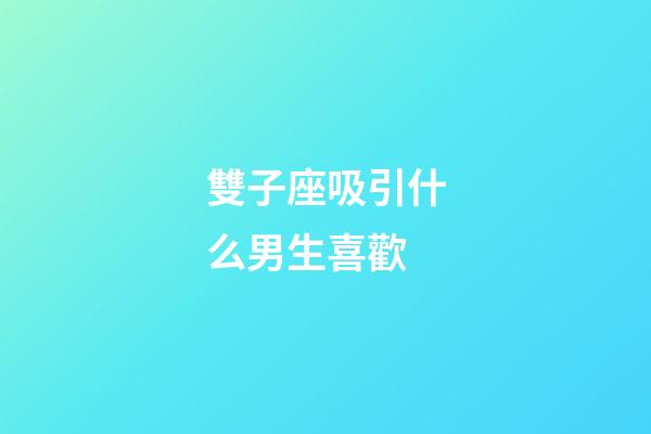 雙子座吸引什么男生喜歡-第1張-星座運勢-玄機派