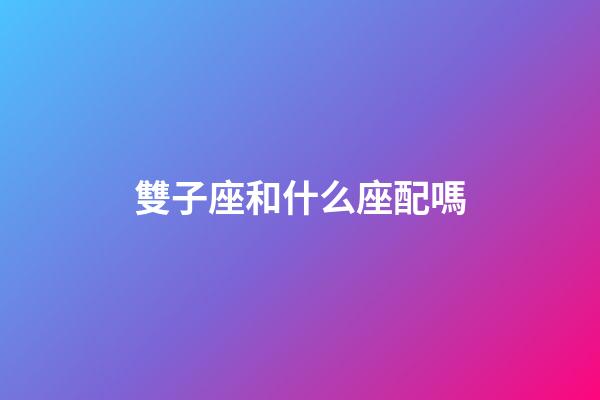 雙子座和什么座配嗎-第1張-星座運勢-玄機派