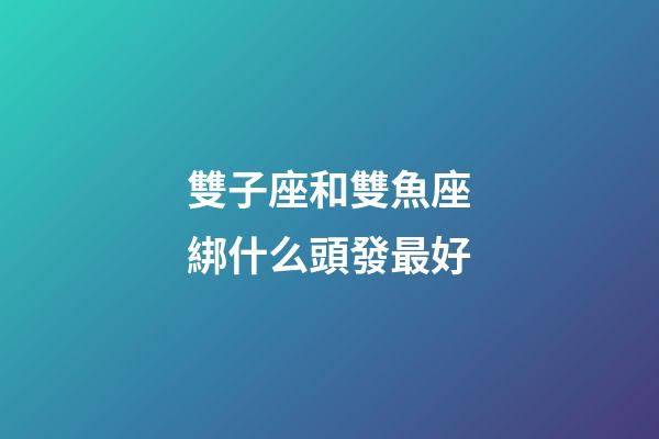 雙子座和雙魚座綁什么頭發最好-第1張-星座運勢-玄機派