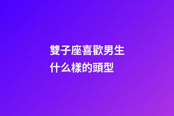 雙子座喜歡男生什么樣的頭型-第1張-星座運勢-玄機派