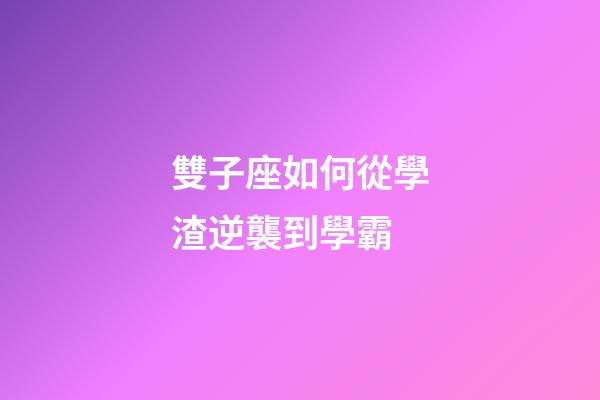 雙子座如何從學渣逆襲到學霸-第1張-星座運勢-玄機派