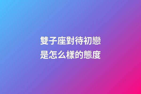 雙子座對待初戀是怎么樣的態度-第1張-星座運勢-玄機派