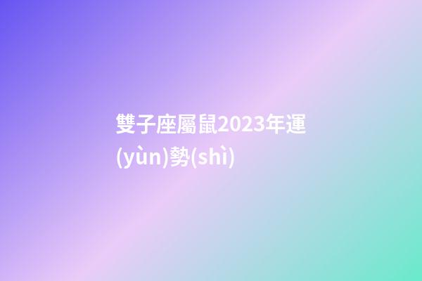 雙子座屬鼠2023年運(yùn)勢(shì)-第1張-星座運(yùn)勢(shì)-玄機(jī)派