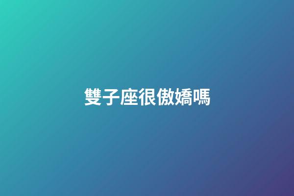 雙子座很傲嬌嗎-第1張-星座運勢-玄機派