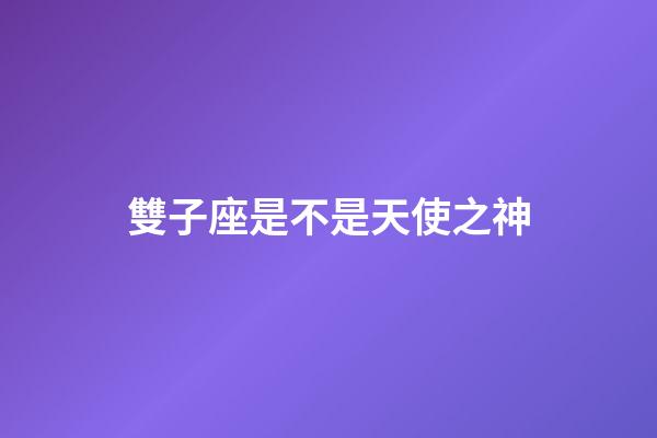 雙子座是不是天使之神-第1張-星座運(yùn)勢(shì)-玄機(jī)派