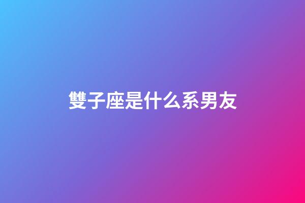 雙子座是什么系男友-第1張-星座運勢-玄機派