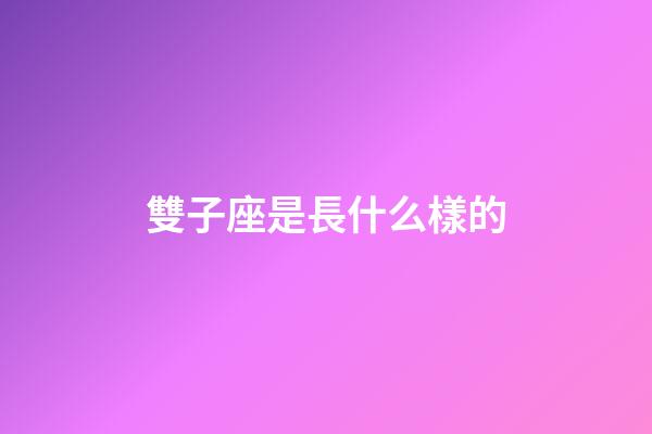 雙子座是長什么樣的-第1張-星座運勢-玄機派