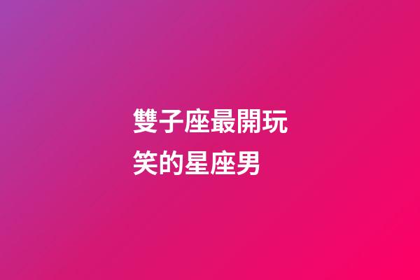 雙子座最開玩笑的星座男-第1張-星座運勢-玄機派