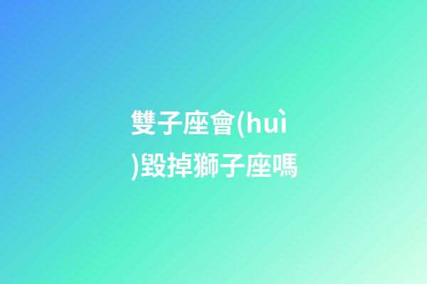 雙子座會(huì)毀掉獅子座嗎-第1張-星座運(yùn)勢(shì)-玄機(jī)派
