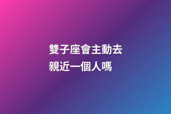 雙子座會主動去親近一個人嗎-第1張-星座運勢-玄機派