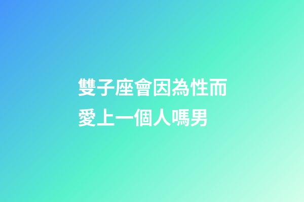 雙子座會因為性而愛上一個人嗎男-第1張-星座運勢-玄機派
