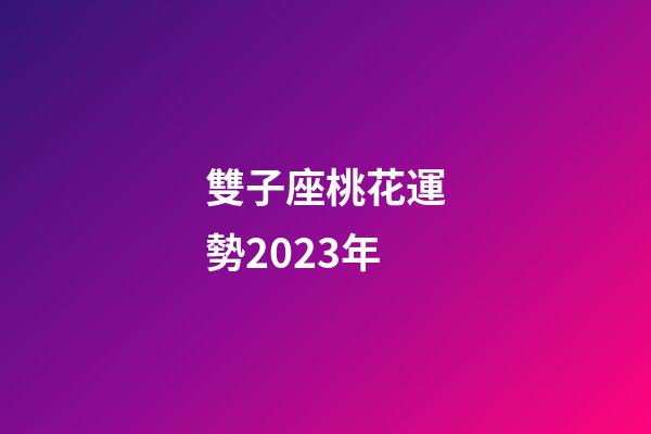 雙子座桃花運勢2023年-第1張-星座運勢-玄機派