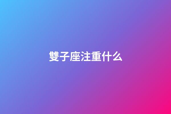 雙子座注重什么-第1張-星座運勢-玄機派