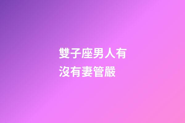雙子座男人有沒有妻管嚴-第1張-星座運勢-玄機派