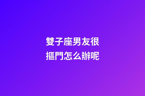 雙子座男友很摳門怎么辦呢-第1張-星座運勢-玄機派