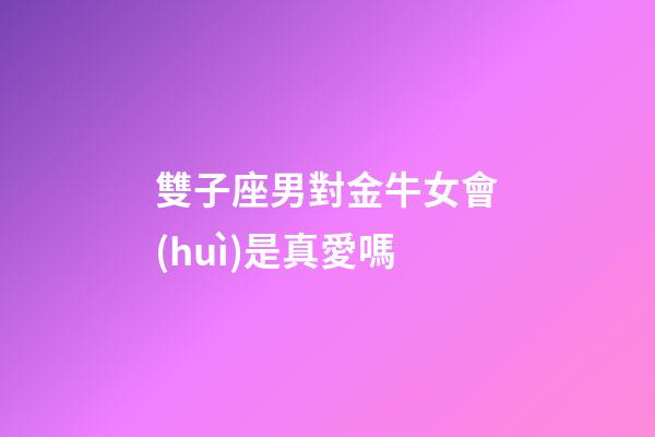 雙子座男對金牛女會(huì)是真愛嗎-第1張-星座運(yùn)勢-玄機(jī)派