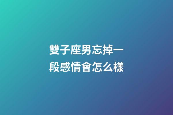 雙子座男忘掉一段感情會怎么樣-第1張-星座運勢-玄機派