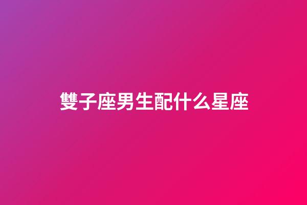 雙子座男生配什么星座-第1張-星座運(yùn)勢(shì)-玄機(jī)派