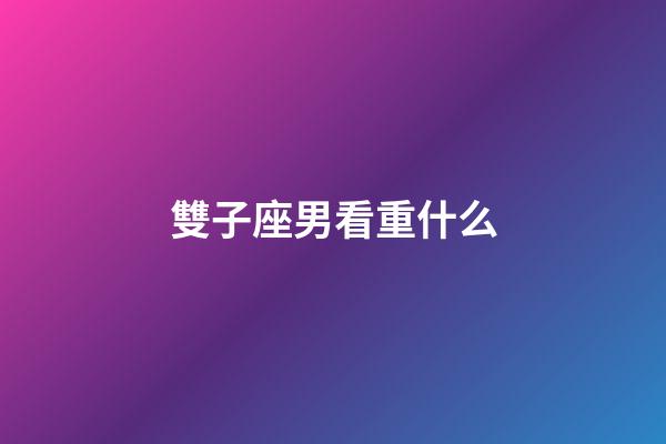 雙子座男看重什么-第1張-星座運(yùn)勢(shì)-玄機(jī)派