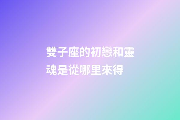 雙子座的初戀和靈魂是從哪里來得-第1張-星座運勢-玄機派