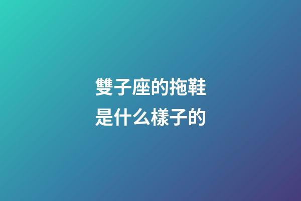 雙子座的拖鞋是什么樣子的-第1張-星座運勢-玄機派