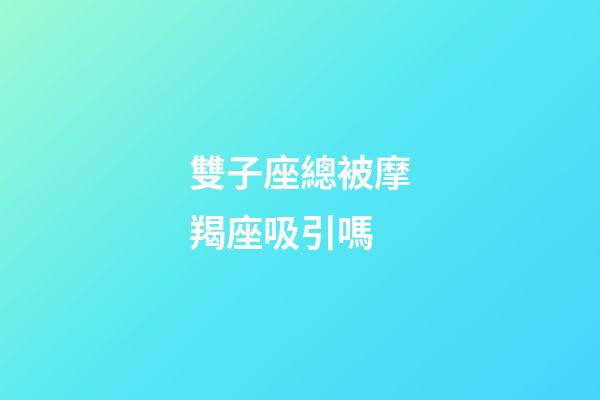 雙子座總被摩羯座吸引嗎-第1張-星座運(yùn)勢(shì)-玄機(jī)派