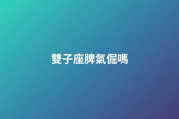 雙子座脾氣倔嗎-第1張-星座運勢-玄機派