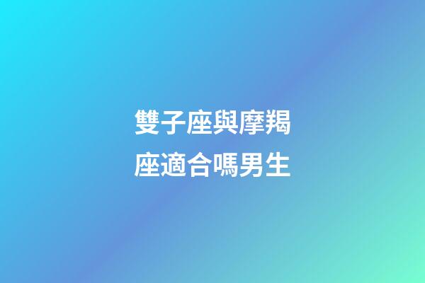 雙子座與摩羯座適合嗎男生-第1張-星座運勢-玄機派