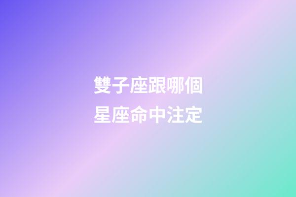 雙子座跟哪個星座命中注定-第1張-星座運勢-玄機派
