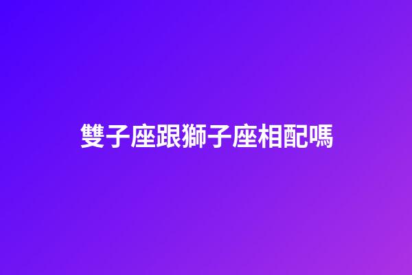 雙子座跟獅子座相配嗎-第1張-星座運勢-玄機派