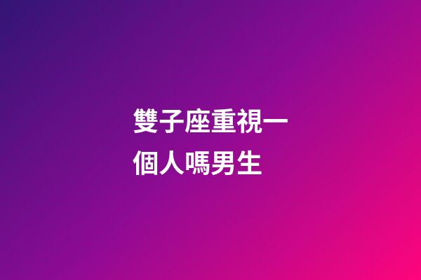 雙子座重視一個人嗎男生-第1張-星座運勢-玄機派