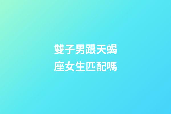 雙子男跟天蝎座女生匹配嗎-第1張-星座運勢-玄機派